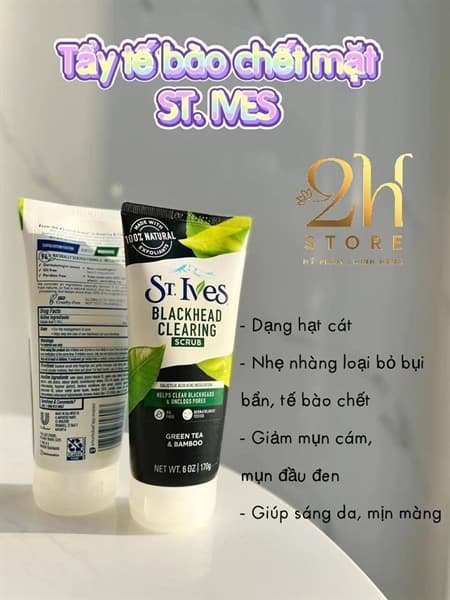 Sữa rửa mặt tẩy tbc trà xanh Stives